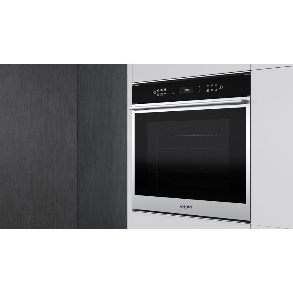 Whirlpool built in electric oven in Stainless Steel, self cleaning