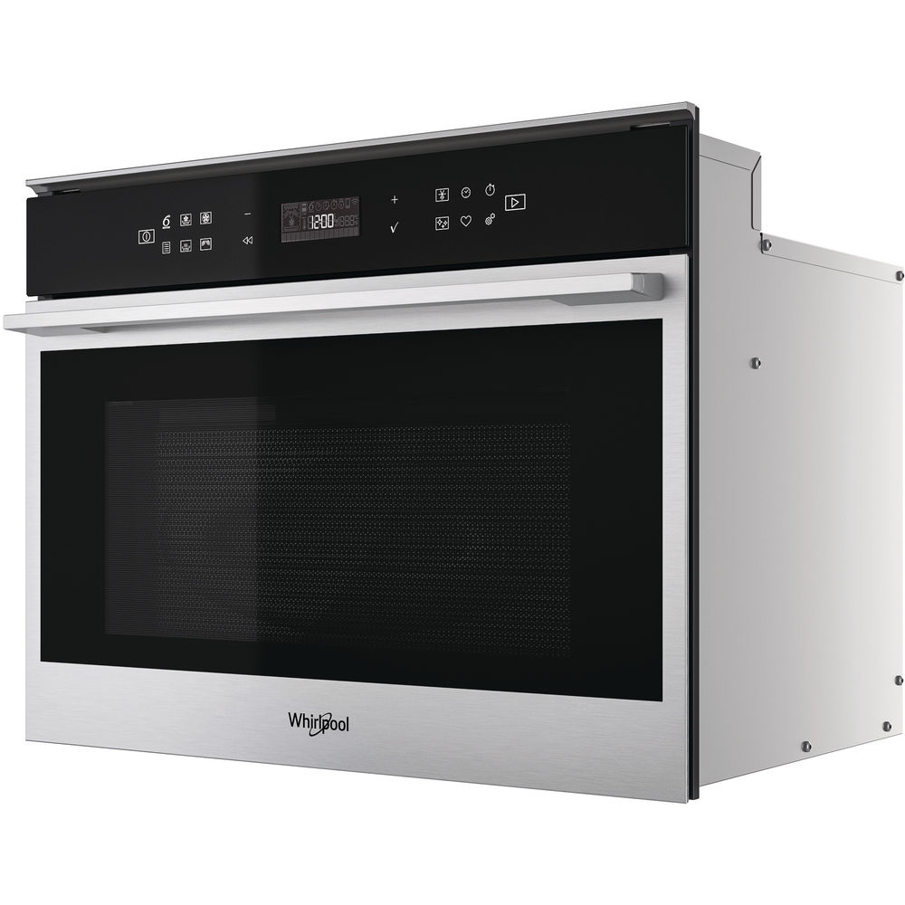 Whirlpool built in microwave oven: in Stainless Steel - W7 MW461 UK Whirlpool Built In Microwave Stainless Steel
